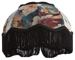 Abajur din material textil cu design floral și interior alb 31,5/15/14 - Heritage