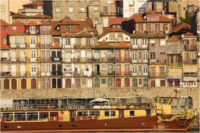 Tablou - Cartierul Waterfront, Portugalia (90x60 cm)