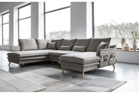 Colțar gri extensibil (cu colț pe partea stângă /în formă de "U") Charming Charlie – Miuform