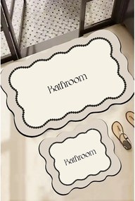 Covorașe de baie crem 2 buc. 60x100 cm Bounde – Foutastic