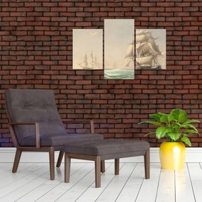 Tablou - Fitz Henry Lane, The United States Frigate President Engaging the British Squadron, reproducere (90x60 cm)