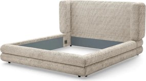 Pat dublu tapitat design elegant LUX Francisco, Creststone bej