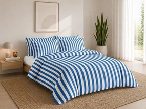 Lenjerie de pat din bumbac ANNEFLEUR KOBALT albastru Dimensiune lenjerie de pat: 2 ks 60 x 70 cm | 240 x 200 cm