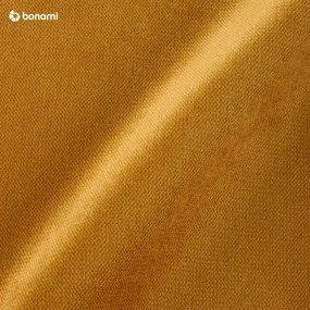 Colțar galben extensibil cu tapițerie din catifea (cu colț pe partea dreaptă) Lofty Lilly – Miuform