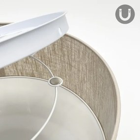 Lampă de tavan SIRJA, soclu 1x E27, 15 W, 230 V, Ø 35 cm, bej