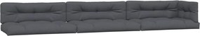 vidaXL Perne de paleți, 7 buc., antracit, material textil
