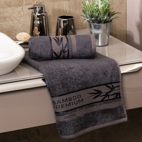 Prosop de corp 4Home Bamboo Premium gri închis, , 70 x 140 cm