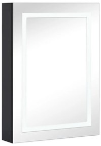 325543 vidaXL Dulap de baie cu oglindă și LED-uri, 50x13x70 cm