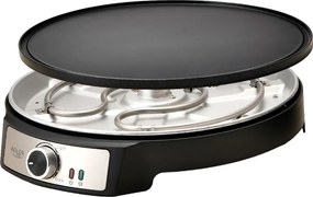 Aparat pentru clătite Adler AD 3093, 1600W, 30 cm, Ustensile incluse, Negru/Inox