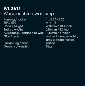 Aplica 1/2 iluminat exterior din fier forjat design rustic WL 3611