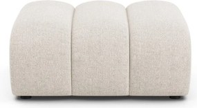 Taburet crem cu tapițerie din chenille Lupine – Micadoni