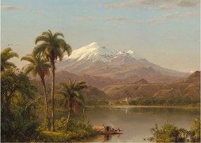 Tablou - Frederic Edwin Church, Tamaca Palms, reproducere (70x50 cm)