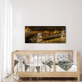 Tablou orașului nocturn (120x50 cm)