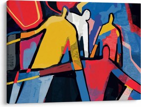 Tablou - Abstract bărbați (70x50 cm)