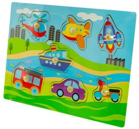 Tulimi Distracție de lemn puzzle jigsaw - Mijloace de transport