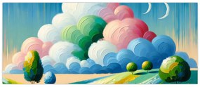 Tablou - Peisaj cu nor (120x50 cm)