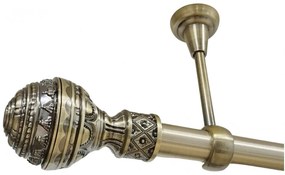 Galerie fara inele tavan BETINA /25 - aur antic (Alege marime: 360 cm)
