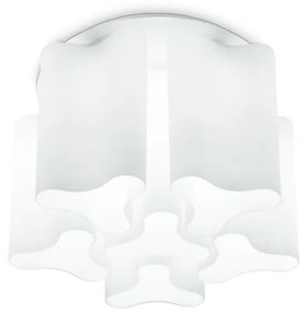 Plafoniera moderna design lux diametru 56cm, COMPO PL6 BIANCO 125503