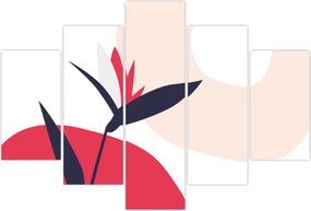 Tablou - Abstracție florală roz N⁰1 (150x105 cm)