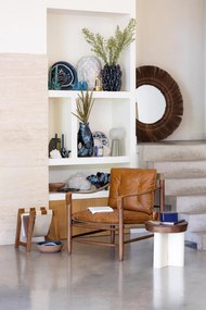 Vas decorativ din ceramica cu design scoici , H42.5cm , "Pecten"