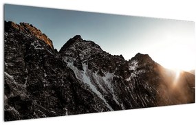 Tablou - Lanț de munți stâncos (120x50 cm)