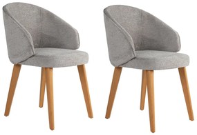 Set de scaune de sufragerie Bentley Grey and DarkOak, 2 buc.