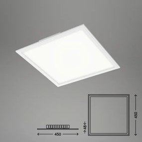 Plafonieră LED dimabilă PIATTO LED/24W/230V Briloner 7179-016 + telecomandă