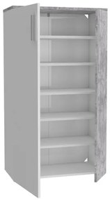 Pantofar ETON alb/gri beton