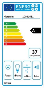 Vinea, hotă cu recirculare, 60cm 610m³/hset de filtru cu carbune activ, negru