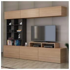 Mobila Living SASA Negru/Stejar