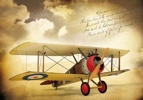 Fototapet - Vintage avion (152,5x104 cm)