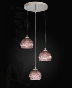 Lustra moderna cu 3 pendule design italian 10006 Amethyst