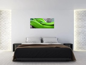 Tablou cu șerpi verzi (120x50 cm)