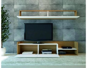 Mobilier living Kalen (Alb + teak) . 1102221