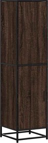vidaXL Dulapuru stejar maro 35,5x35x139 cm lemn și metal prelucrat