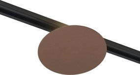 Plafonieră modernă bronz pentru sistem de șină monofazat cu 2 lumini - Iconic Pulley