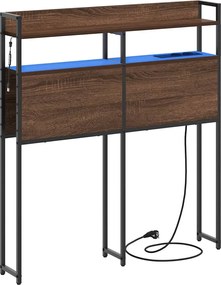 vidaXL Tăblie de depozitare cu raft Stejar brun 80 cm Lemn compozit