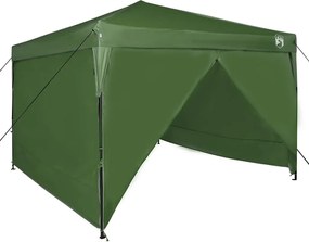 vidaXL Cort cu Copertină Manual Verde 290 x 290 x 251 cm țesătură