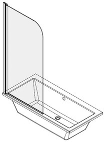 Paravan de cada, Mediterraneo, Round 1, dintr-un singur element, 80 x 140 cm, auriu periat