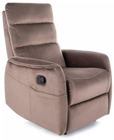 Fotoliu Solon M cu functie de masaj velvet cappuccino Blu38
