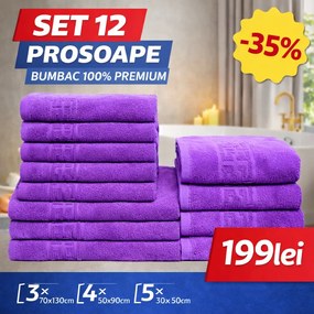 Set 12 Prosoape Premium Bumbac 100% – Moi &amp; Absorbante 🔥