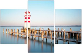 Tablou cu far la răsărit de soare (90x60 cm)