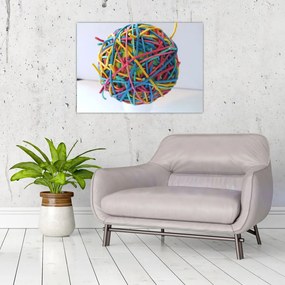 Tablou pe sticlă cu gumițe (70x50 cm)