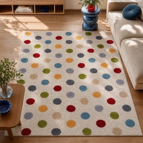 Covor crem 160x230 cm Norge Dots – Universal