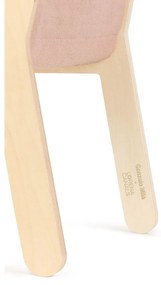 Scaun de copii roz deschis/în culoare naturală Vintage Nude – Lorena Canals