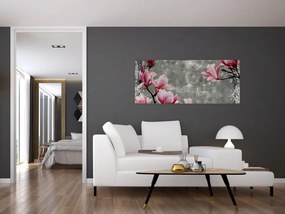 Tablou cu flori (120x50 cm)