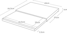 Raft suplimentar din metal Tower – YAMAZAKI