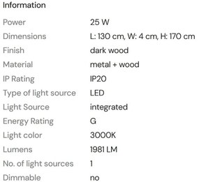 Lustra LED suspendata design natural Woody