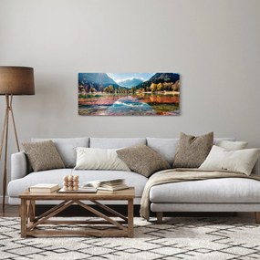 Tablou - Lacul Jasna, Gozd Martuljek, Alpii Iulieni, Slovenia (120x50 cm)