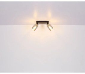 Plafoniera cu 2 spoturi directionabile design modern HADERA negru